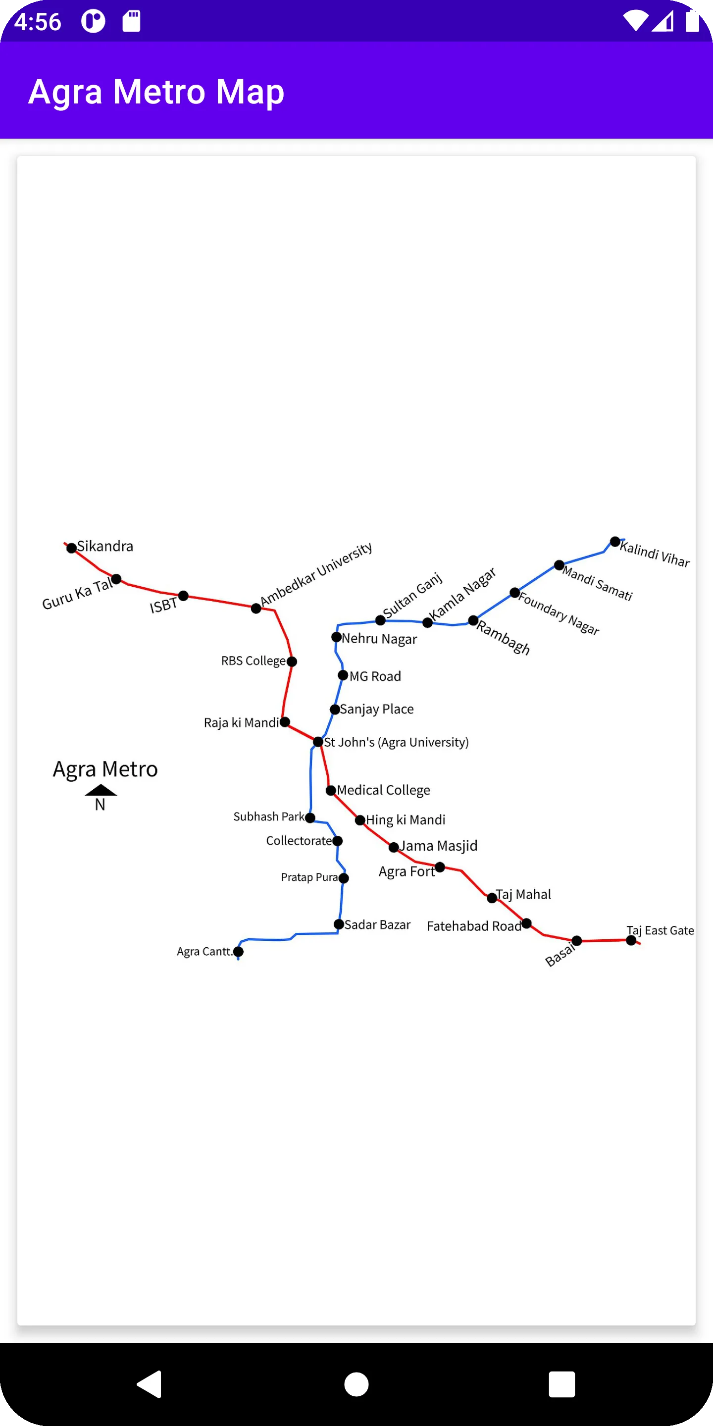 Agra Metro Map | Indus Appstore | Screenshot