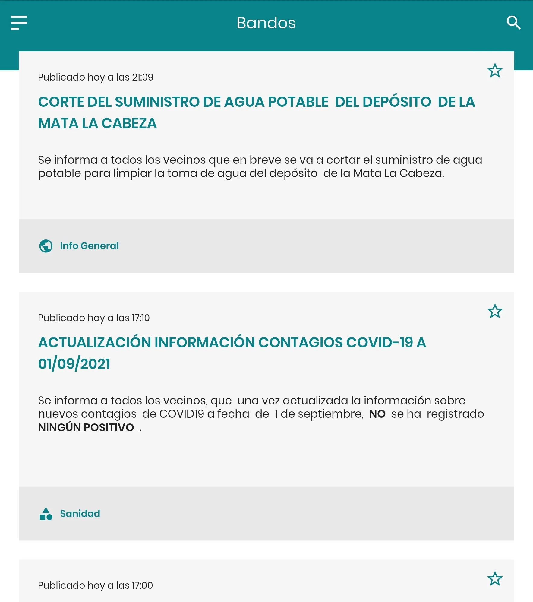 Cabezuela del Valle Informa | Indus Appstore | Screenshot