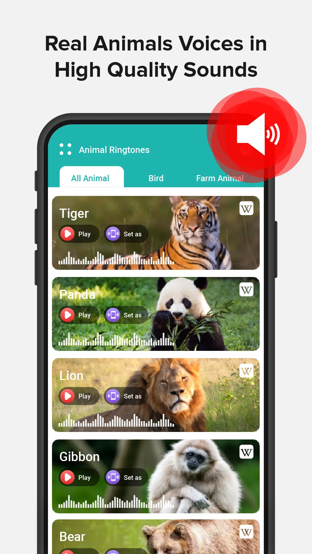 animal ringtones: bird sounds | Indus Appstore | Screenshot