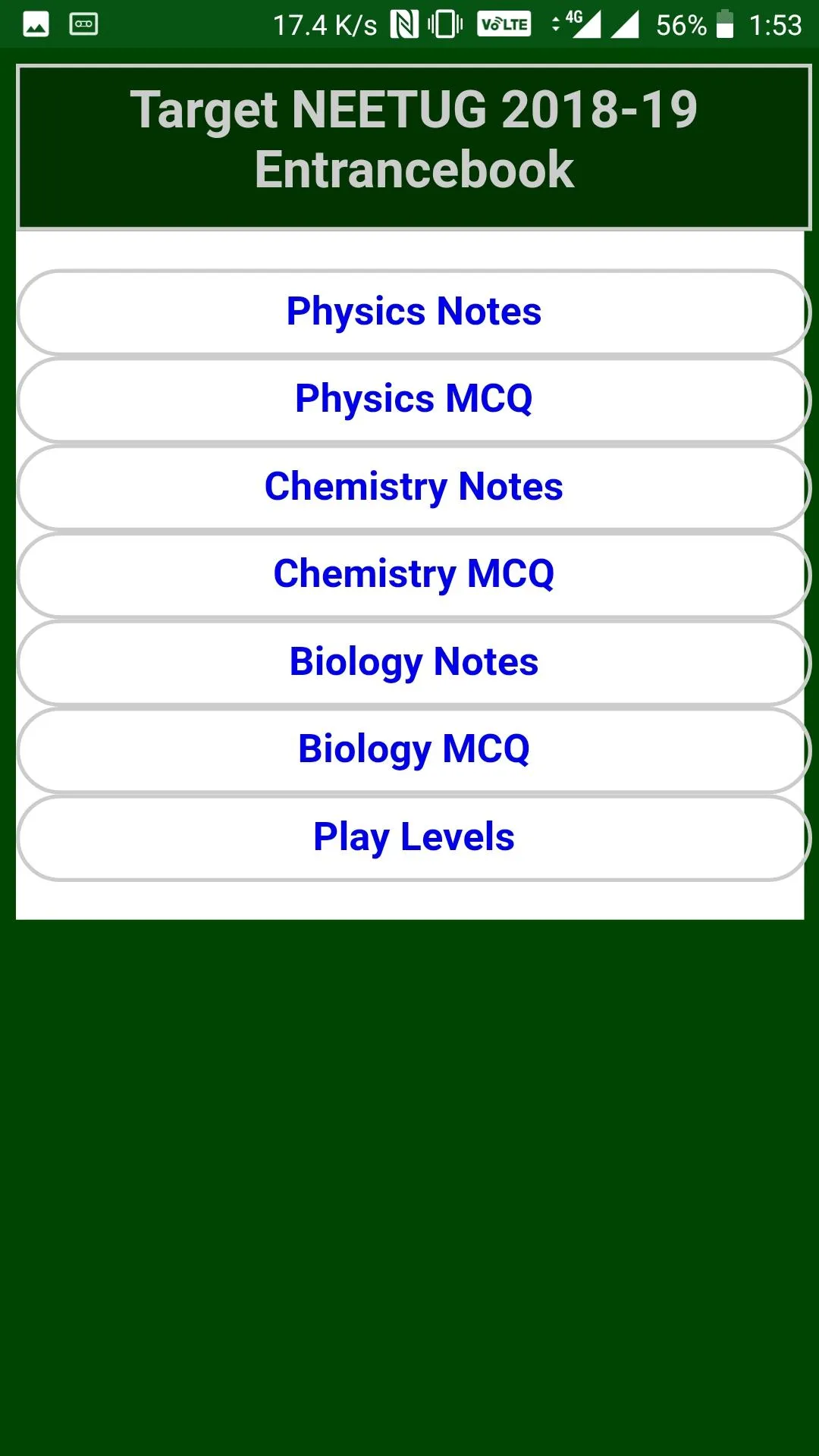 Target NEET UG Entrance 2019 | Indus Appstore | Screenshot