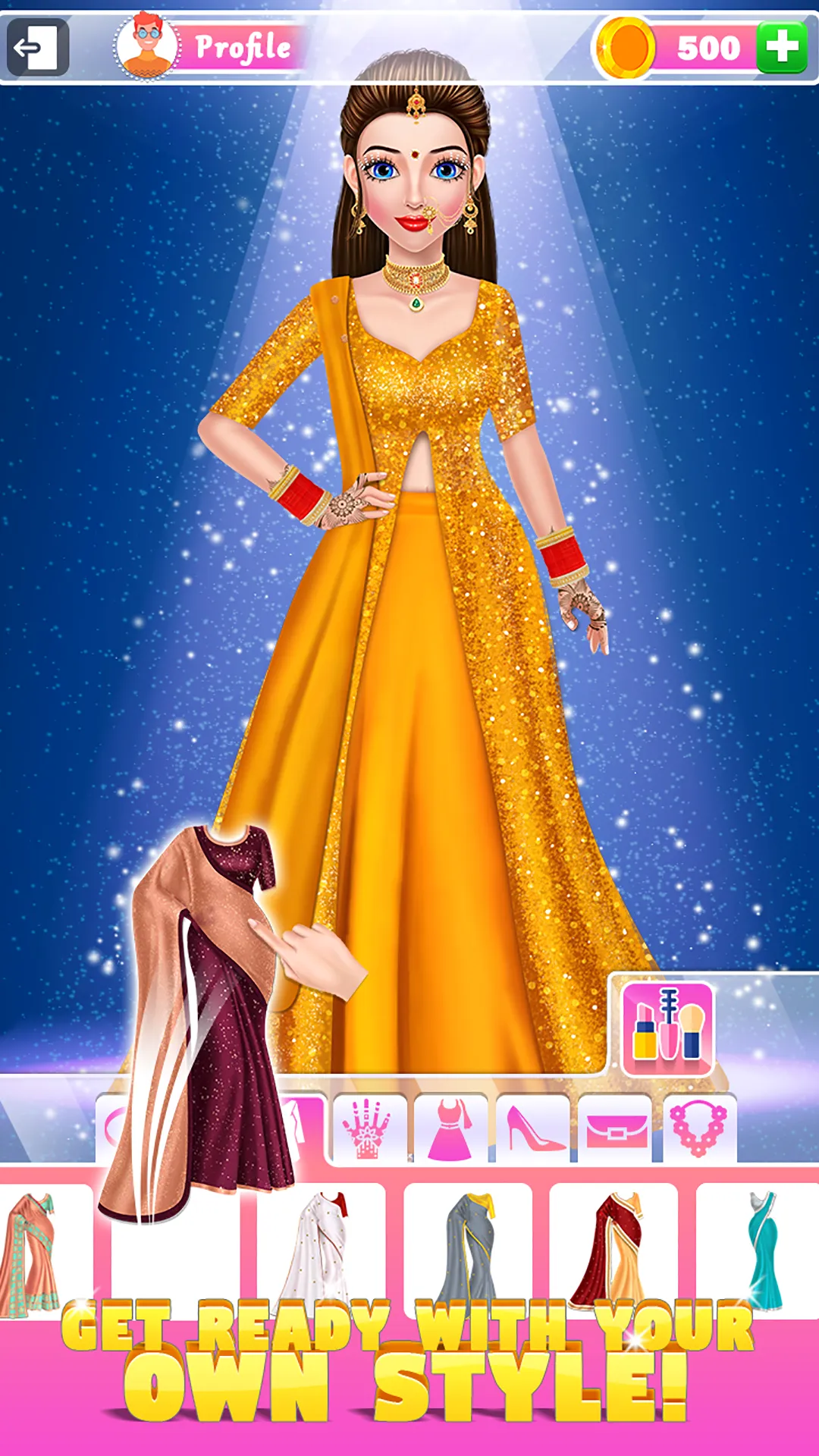 Indian Wedding: DressUp Makeup | Indus Appstore | Screenshot