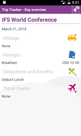 IFS Trip Tracker 10 | Indus Appstore | Screenshot