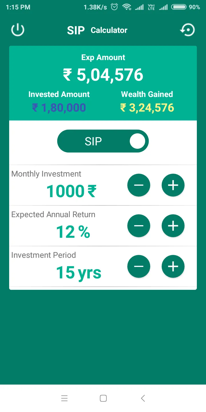 SIP Calculator | Indus Appstore | Screenshot