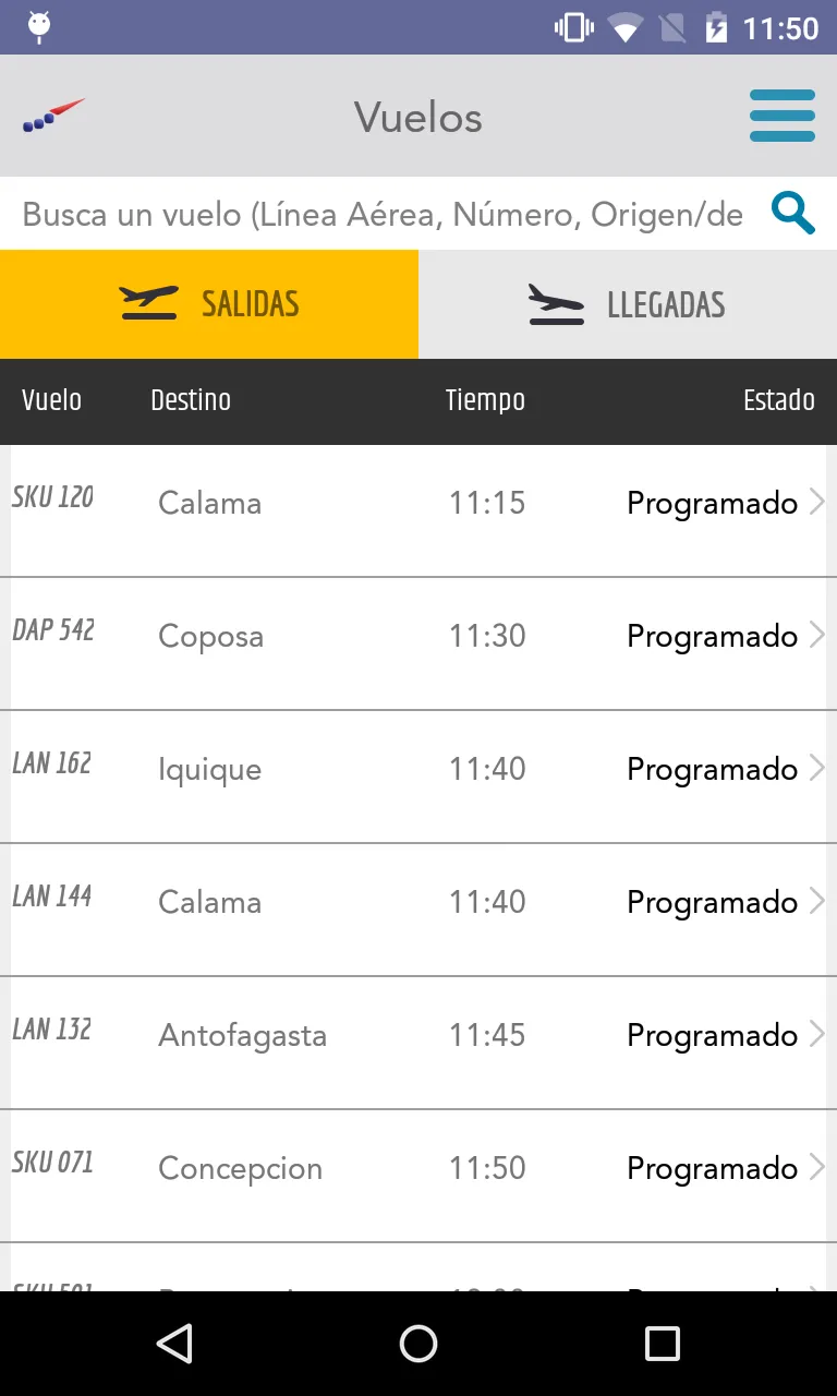 Aeropuerto Santiago AMB | Indus Appstore | Screenshot