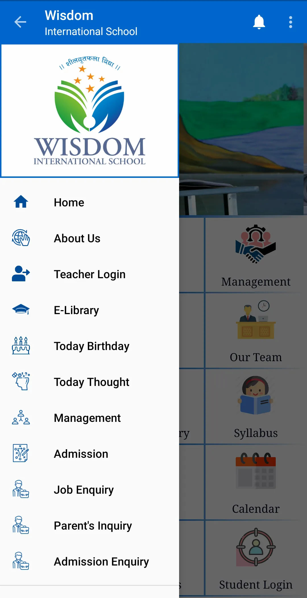 Wisdom International School | Indus Appstore | Screenshot