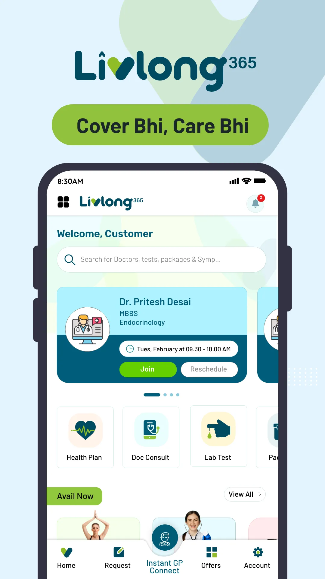 Livlong 365:Cover Bhi Care Bhi | Indus Appstore | Screenshot