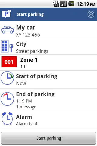 Parking SMS Scheduler | Indus Appstore | Screenshot