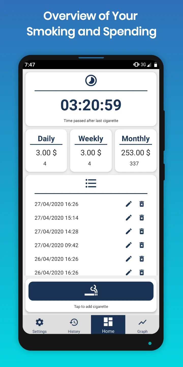 Cigarette Counter and Tracker | Indus Appstore | Screenshot