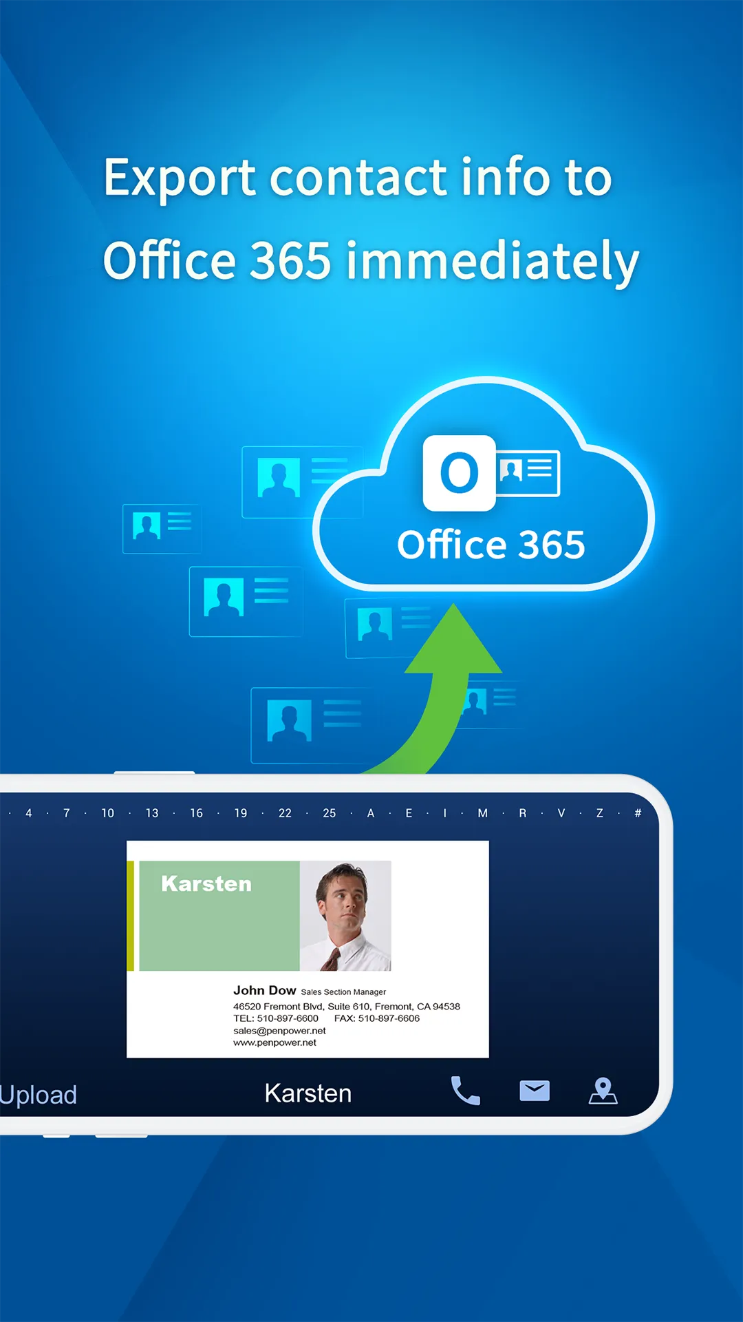 WorldCard for Office 365 | Indus Appstore | Screenshot