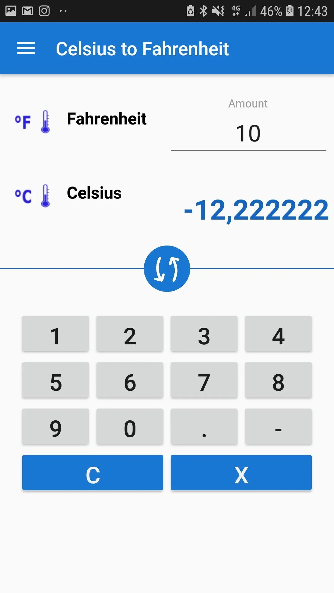 Celsius to Fahrenheit Convert | Indus Appstore | Screenshot