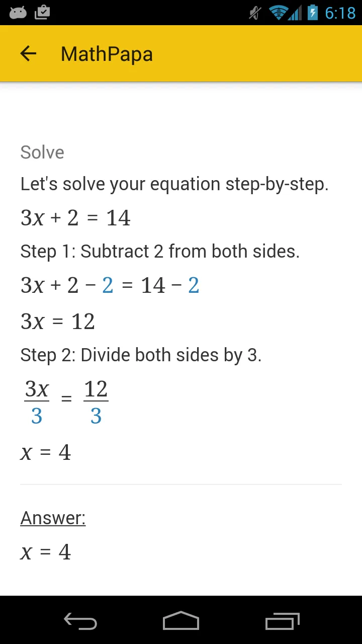 MathPapa - Algebra Calculator | Indus Appstore | Screenshot