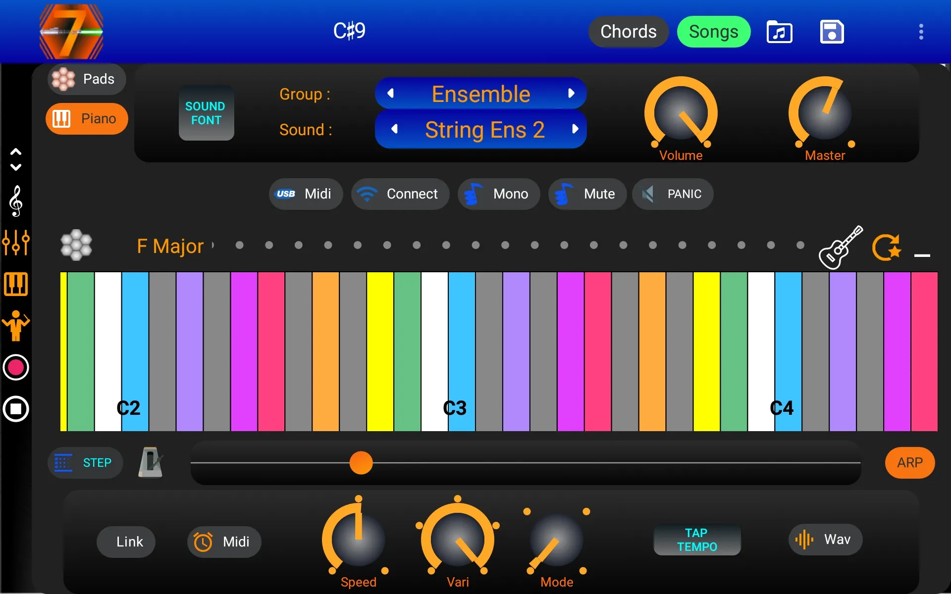 7 Pad : Scales and chords | Indus Appstore | Screenshot