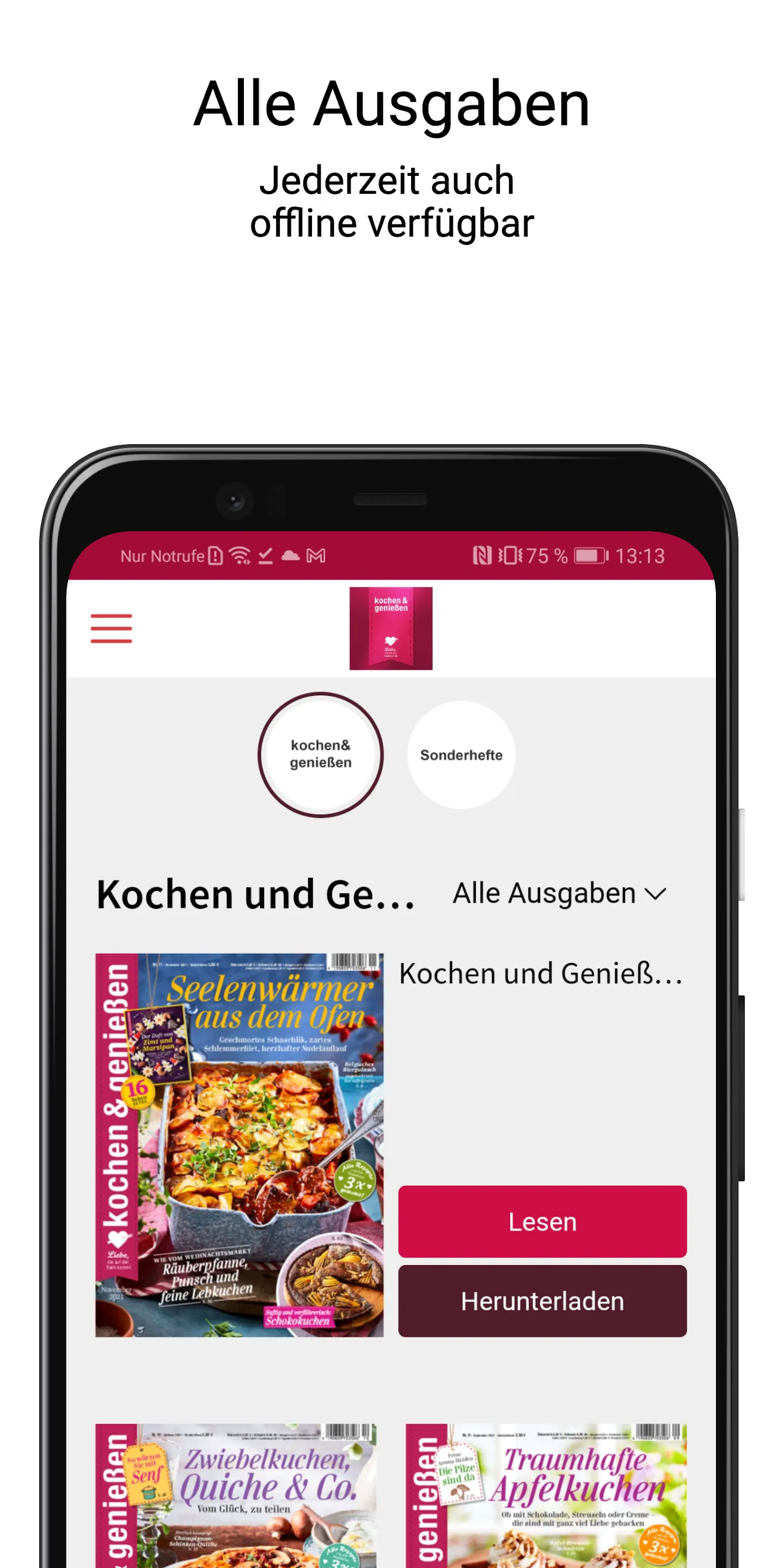 kochen & genießen - ePaper | Indus Appstore | Screenshot