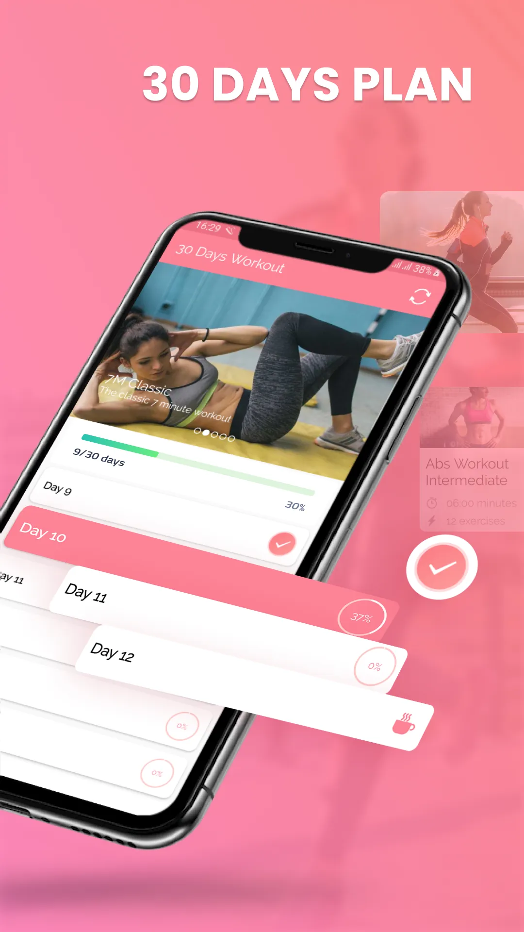 30 Days Women Workout Fitness | Indus Appstore | Screenshot