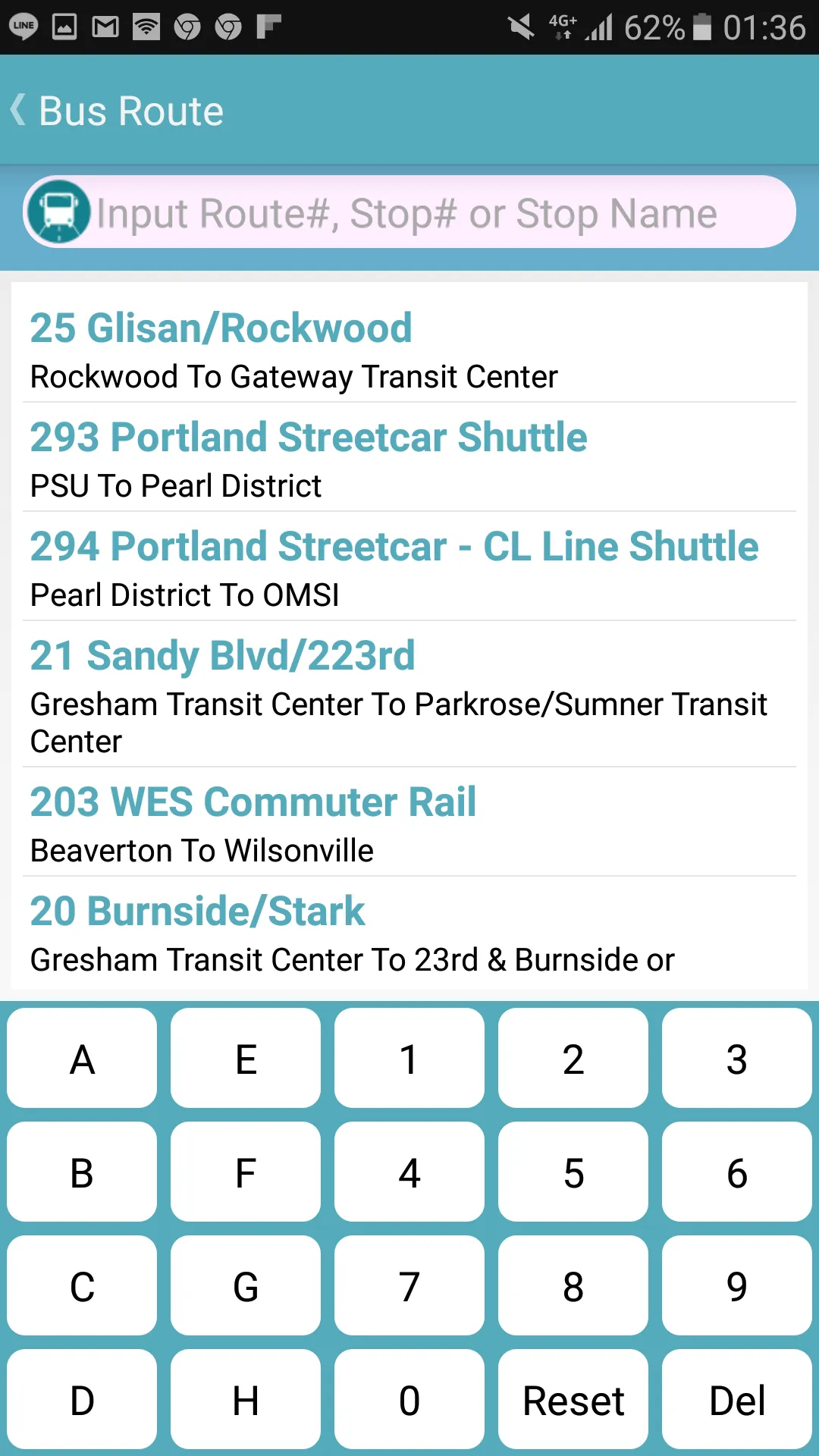 Portland Bus Timetable | Indus Appstore | Screenshot