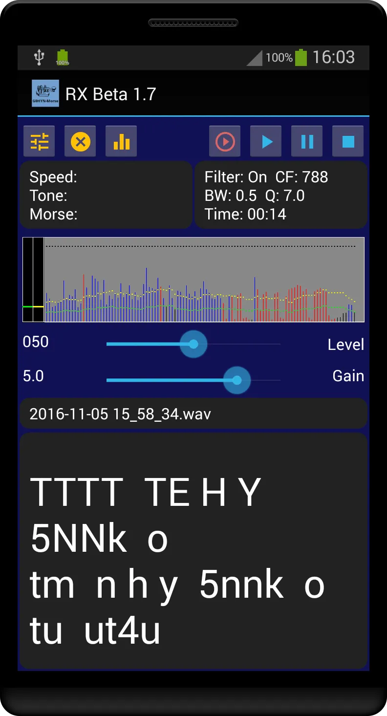 G0HYN RX Morse | Indus Appstore | Screenshot