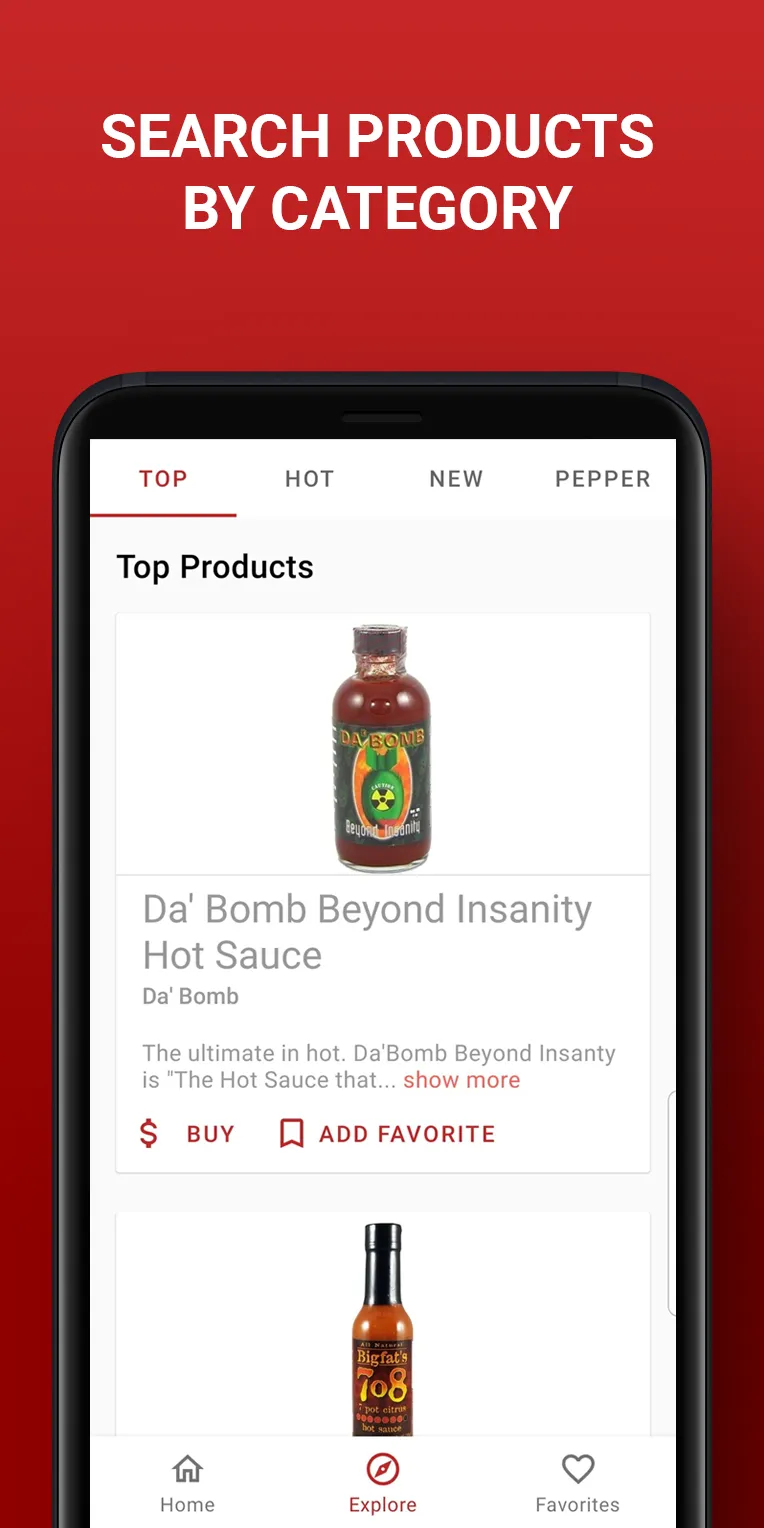 Hottest - Spicy Food Products | Indus Appstore | Screenshot