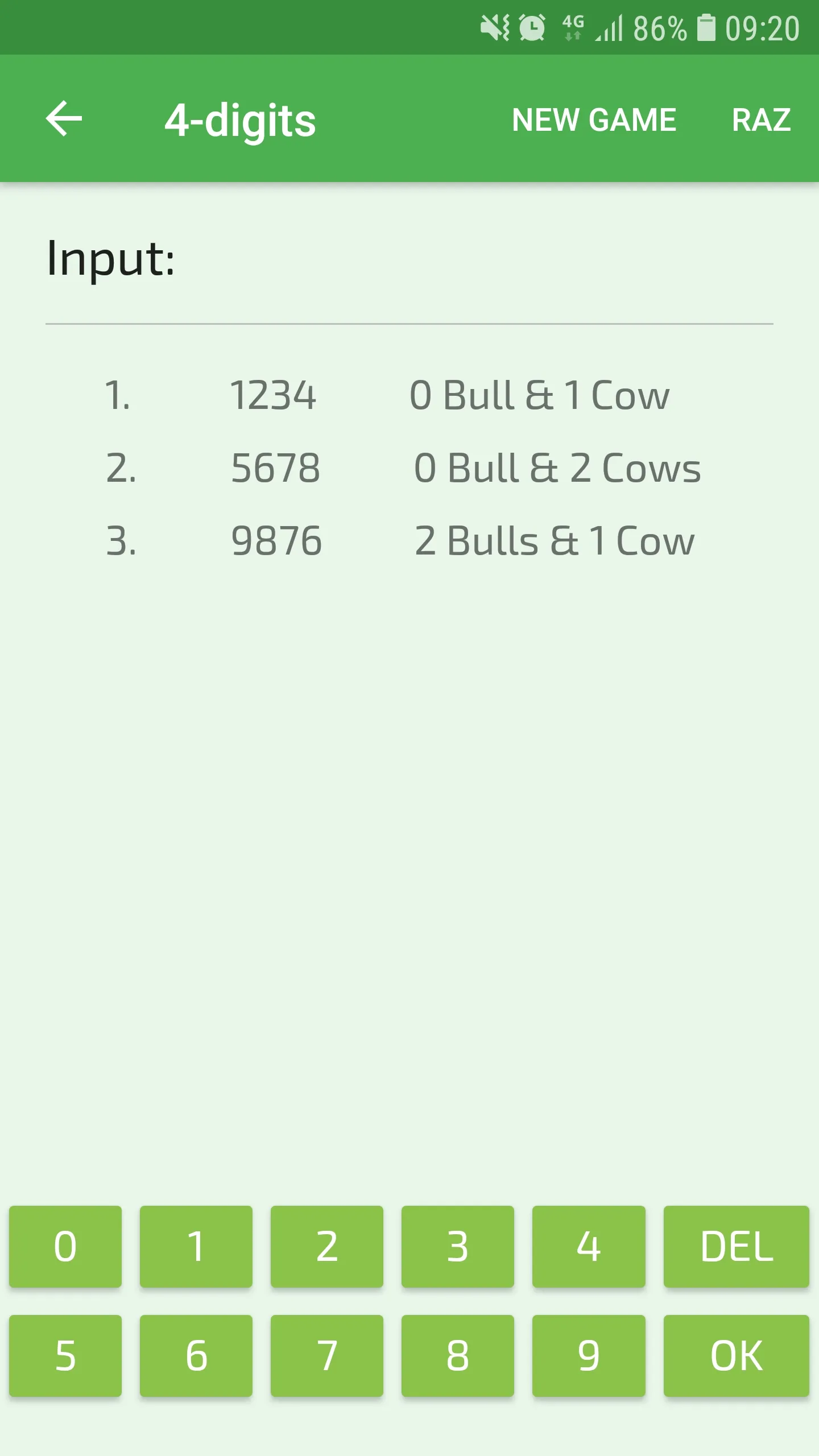 Bulls and Cows | Indus Appstore | Screenshot