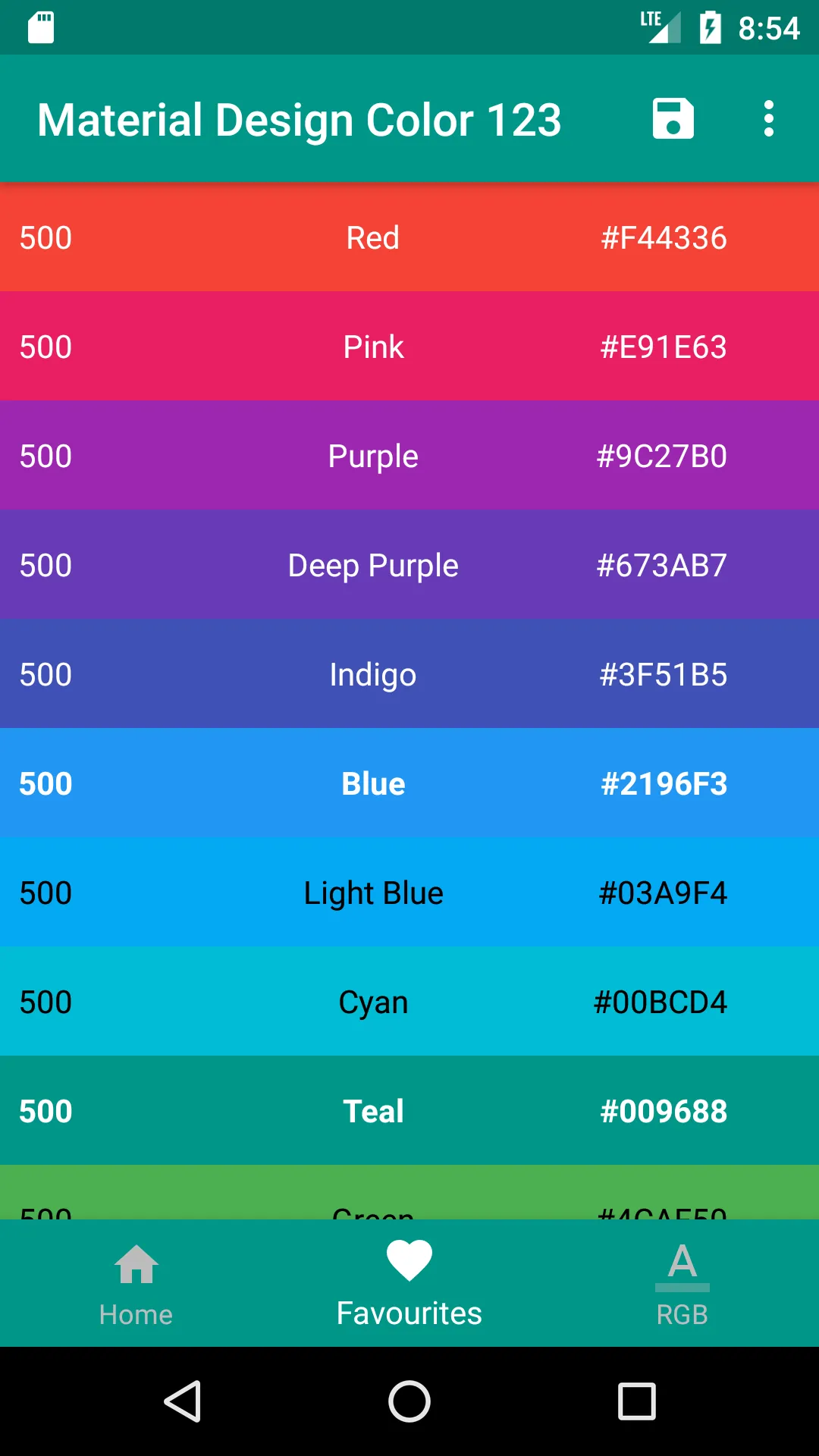 Material Design Color 123 | Indus Appstore | Screenshot