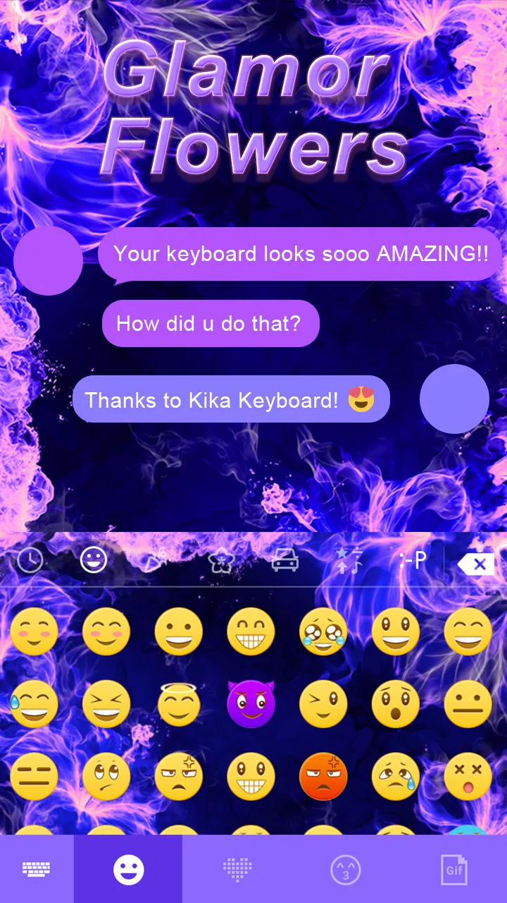 Glamor Flowers Keyboard Theme | Indus Appstore | Screenshot