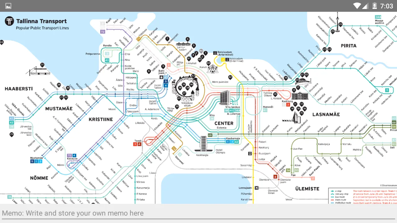 TALLINN BUS TRAM TROLLEY MAP | Indus Appstore | Screenshot