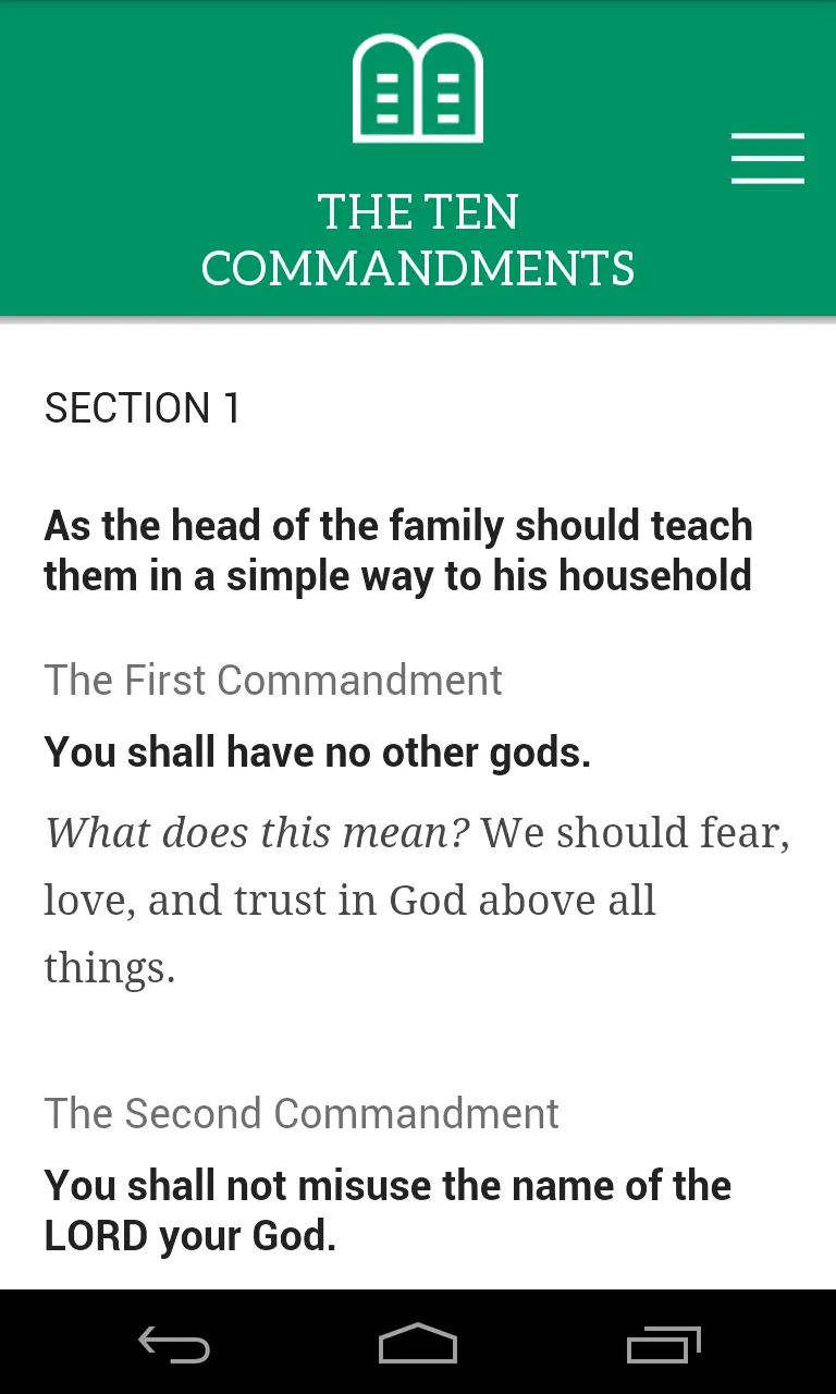 Luther's Small Catechism | Indus Appstore | Screenshot