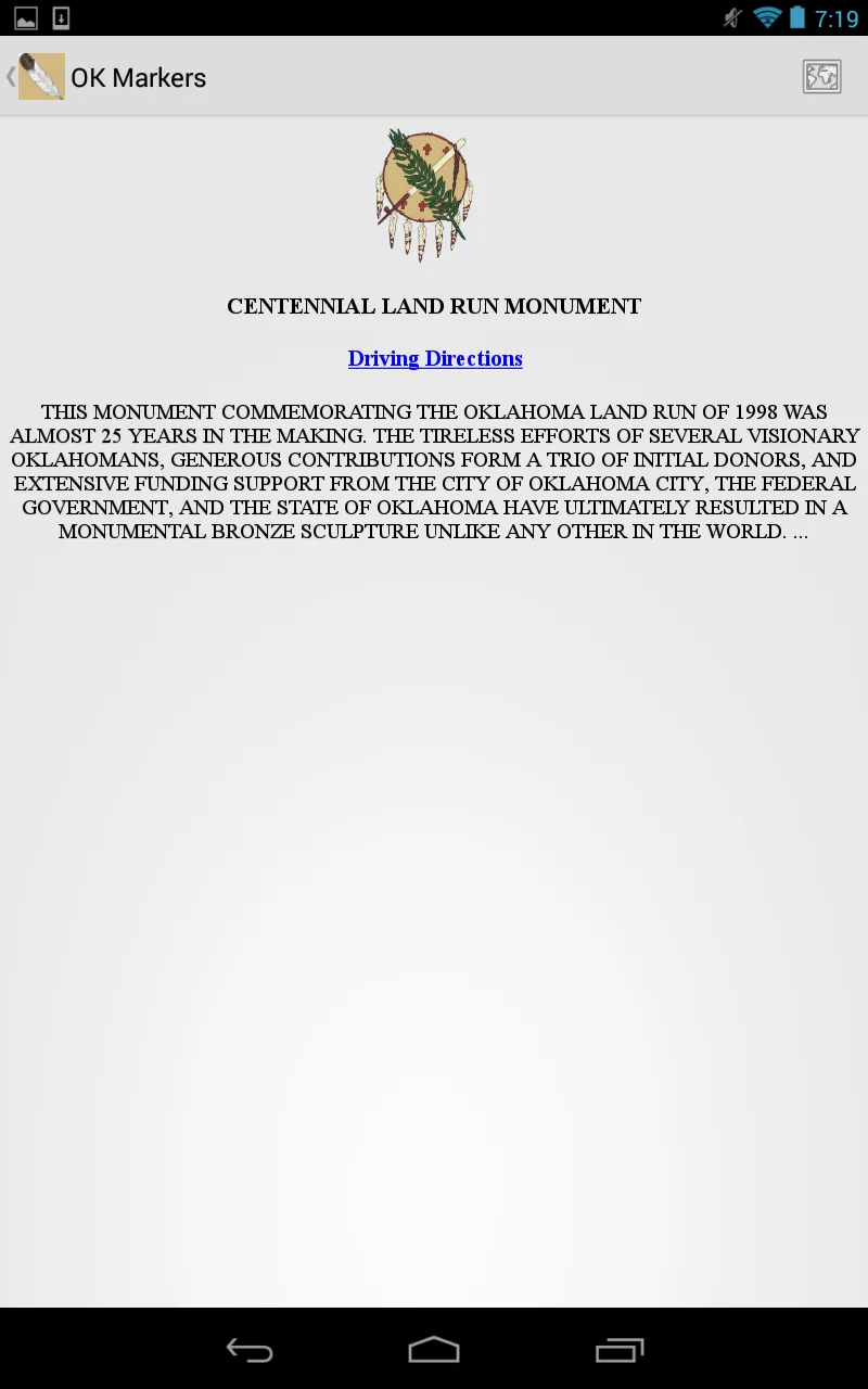 Oklahoma Historical Markers | Indus Appstore | Screenshot