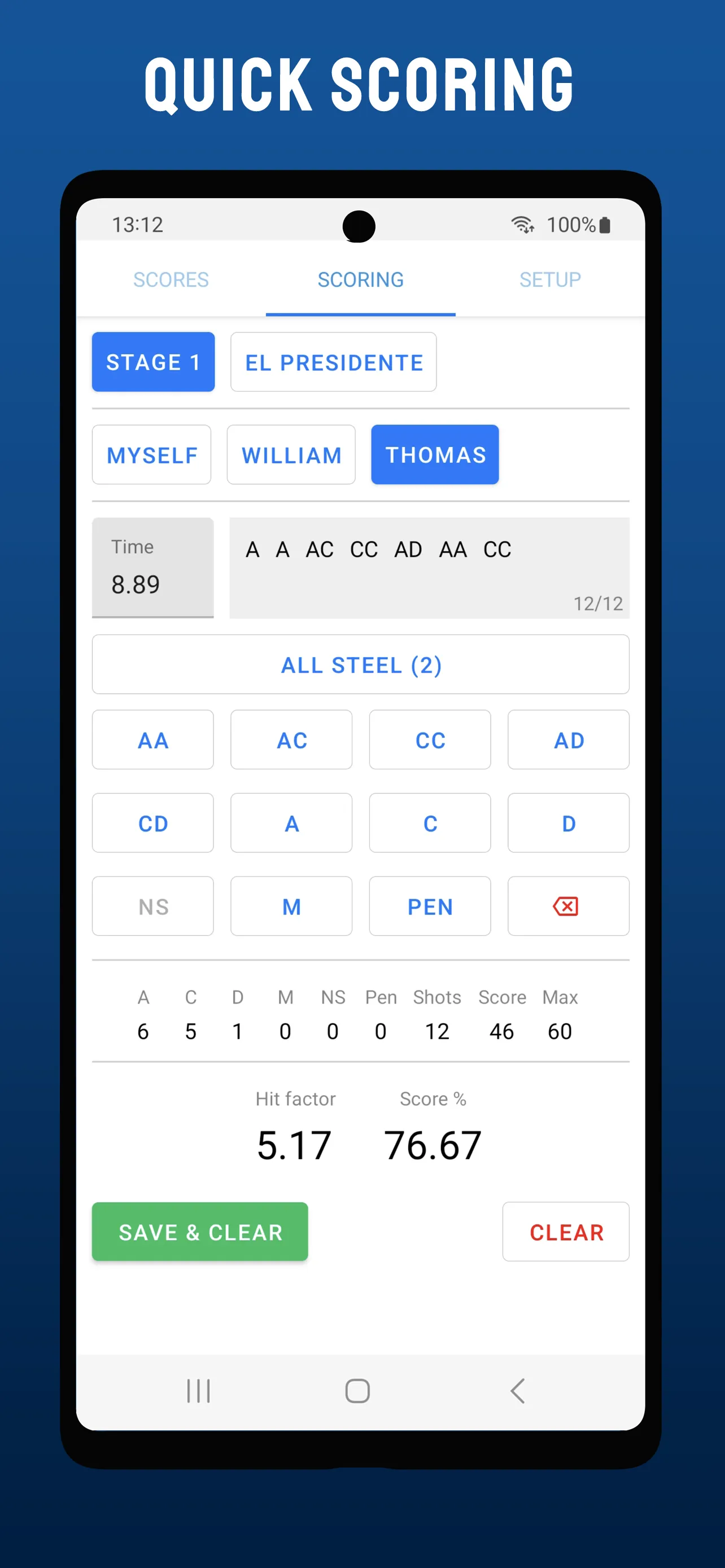 SimpleScoring IPSC | Indus Appstore | Screenshot