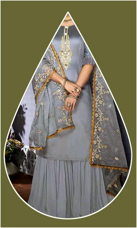 Women Sharara Dress Photo Suit | Indus Appstore | Screenshot