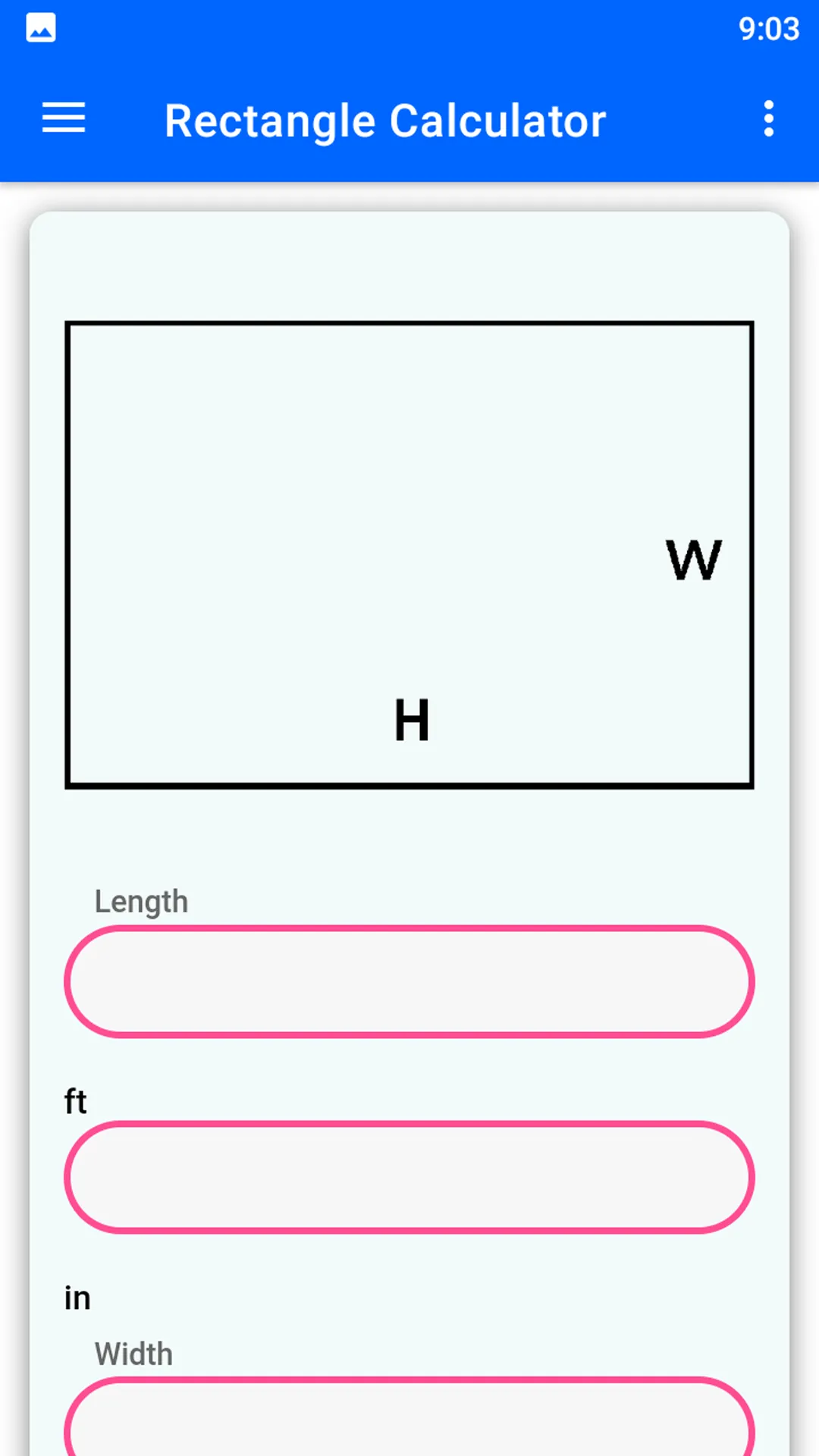 Area Calculator for all Shapes | Indus Appstore | Screenshot