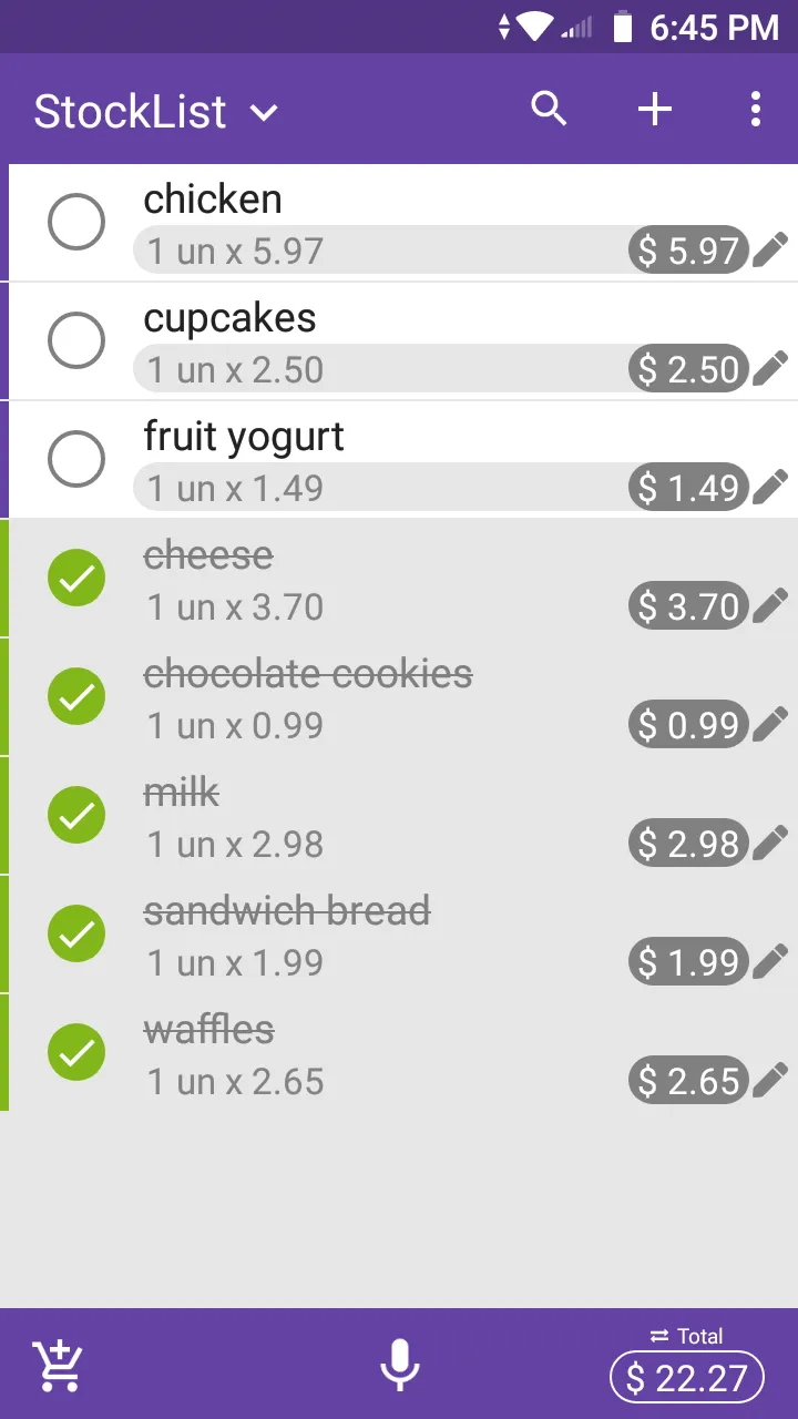 Grocery Shopping List | Indus Appstore | Screenshot