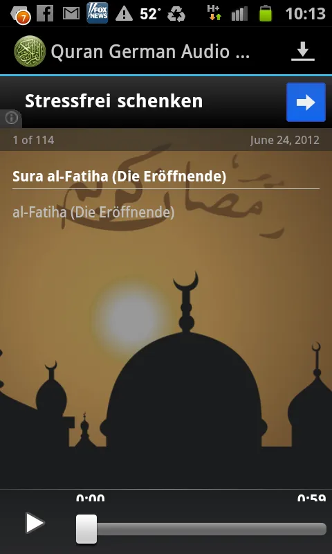 Quran German Translation MP3 | Indus Appstore | Screenshot