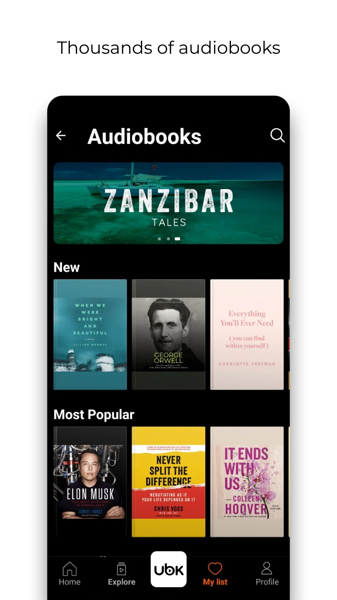 Ubook: Audiobooks | Indus Appstore | Screenshot