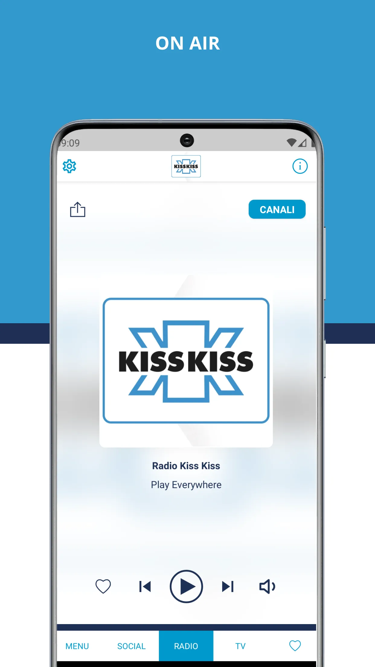 Radio Kiss Kiss | Indus Appstore | Screenshot