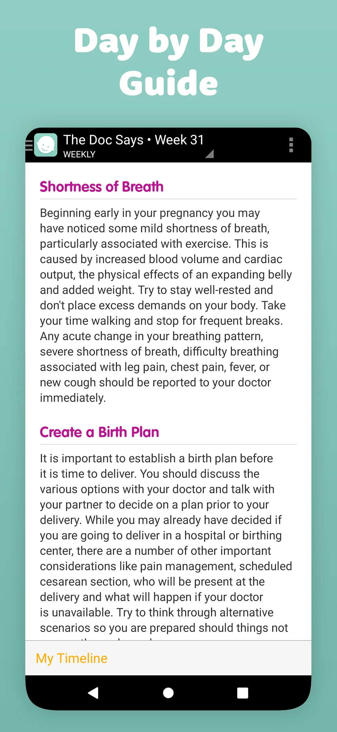 Pregnancy Tracker - Sprout | Indus Appstore | Screenshot