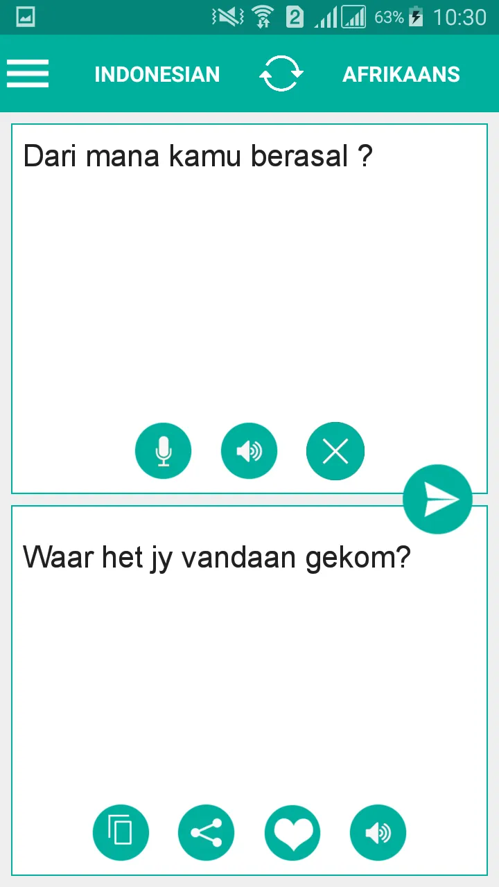 Afrikaans Indonesian Translate | Indus Appstore | Screenshot