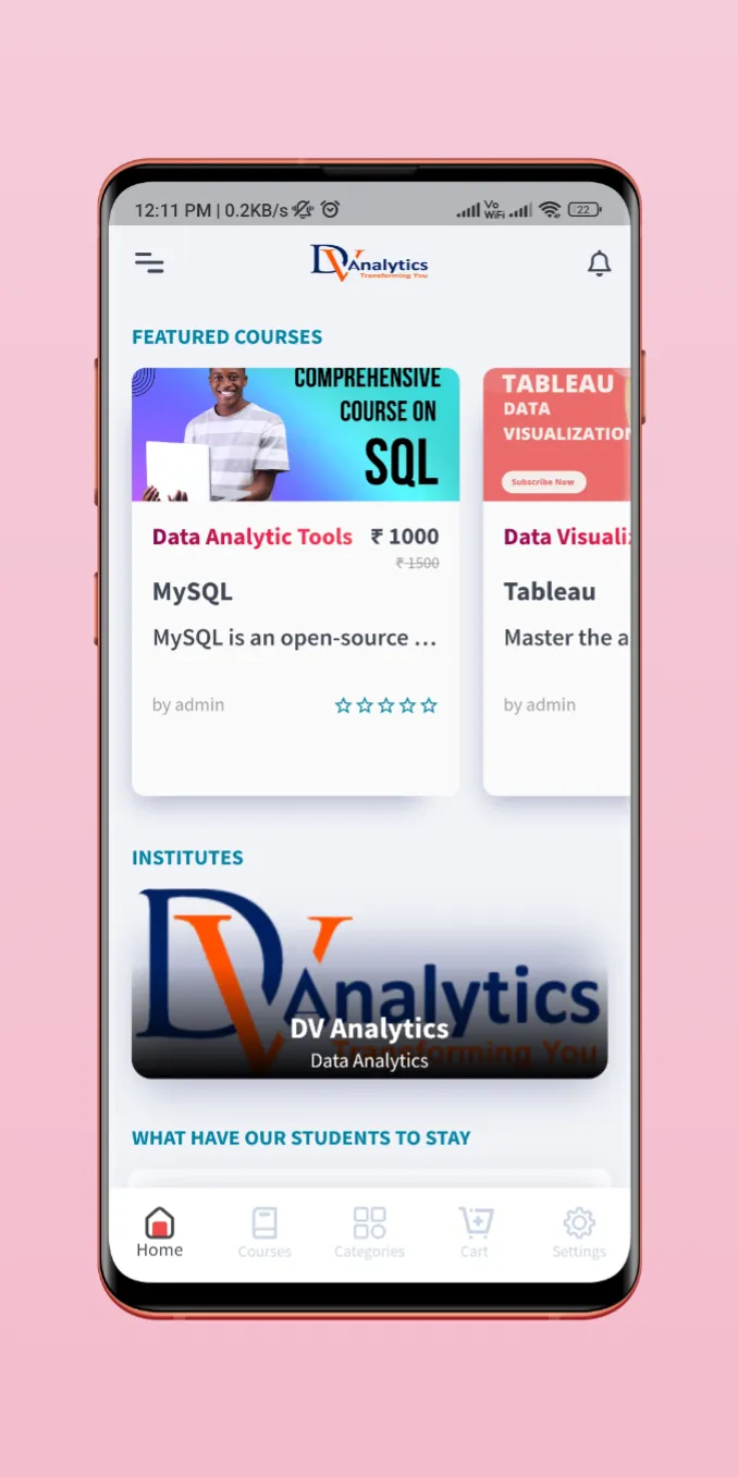 DV Analytics LMS | Indus Appstore | Screenshot