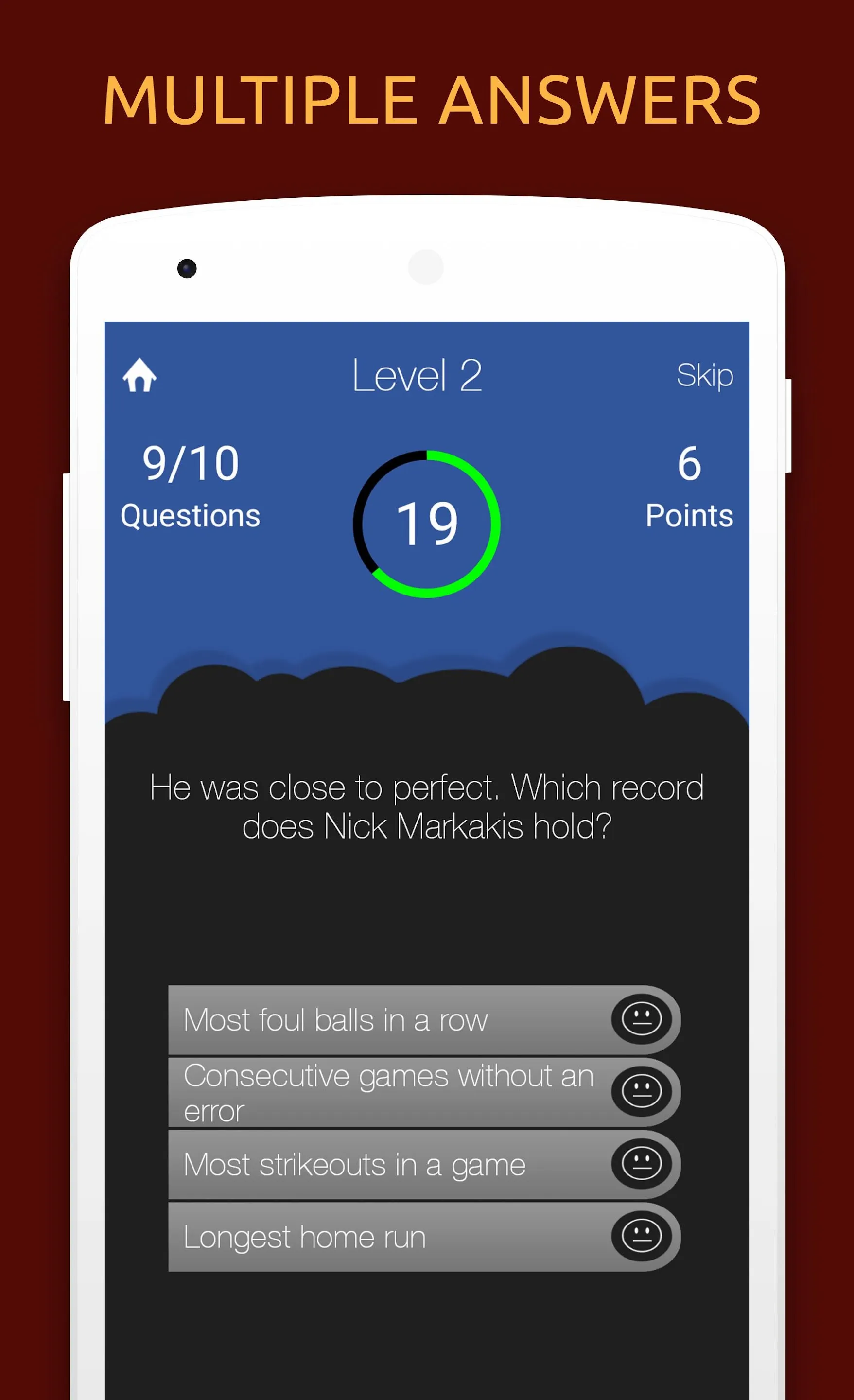 Baseball Quiz Test Trivia | Indus Appstore | Screenshot