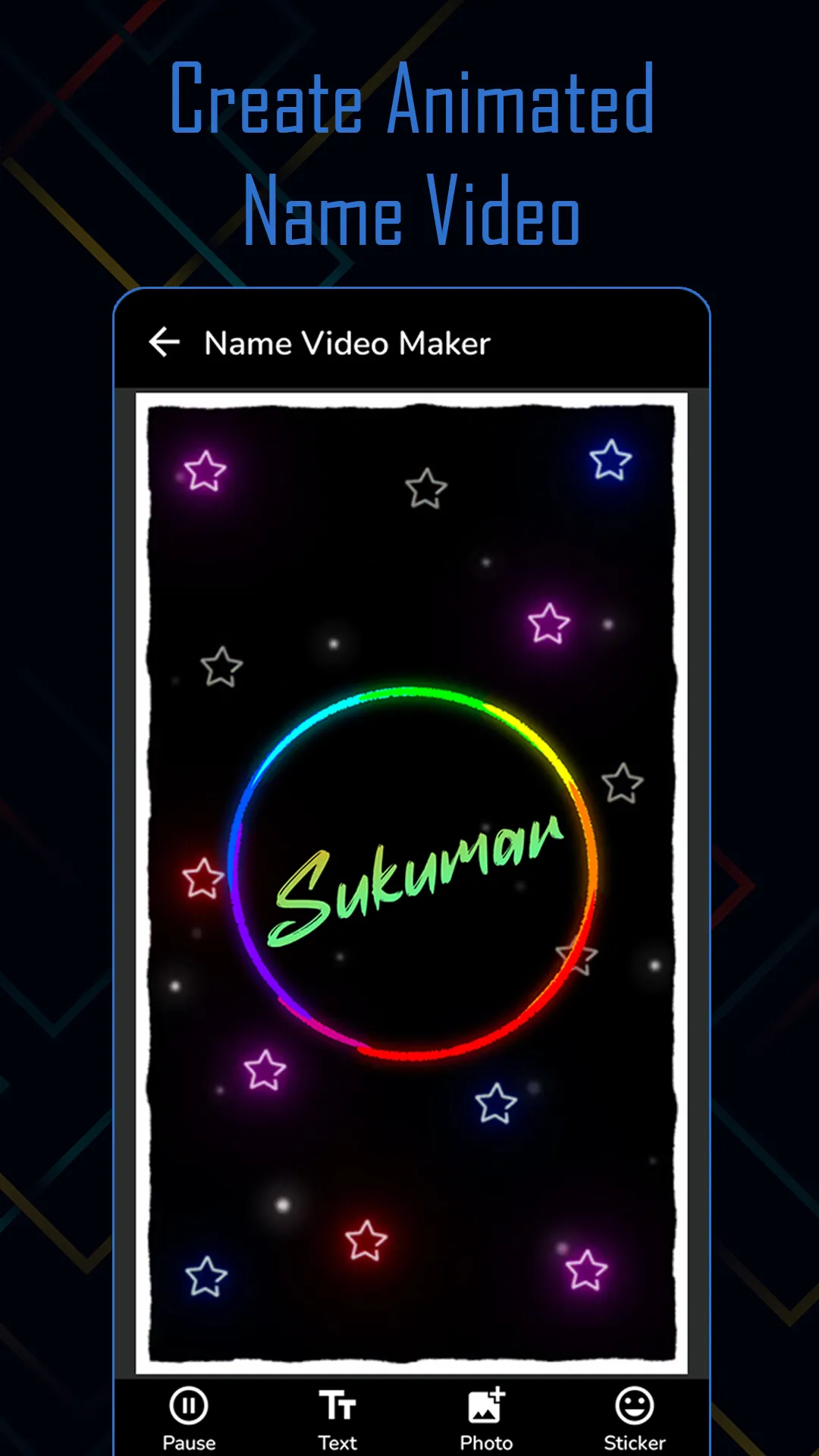 Name Video Maker | Indus Appstore | Screenshot