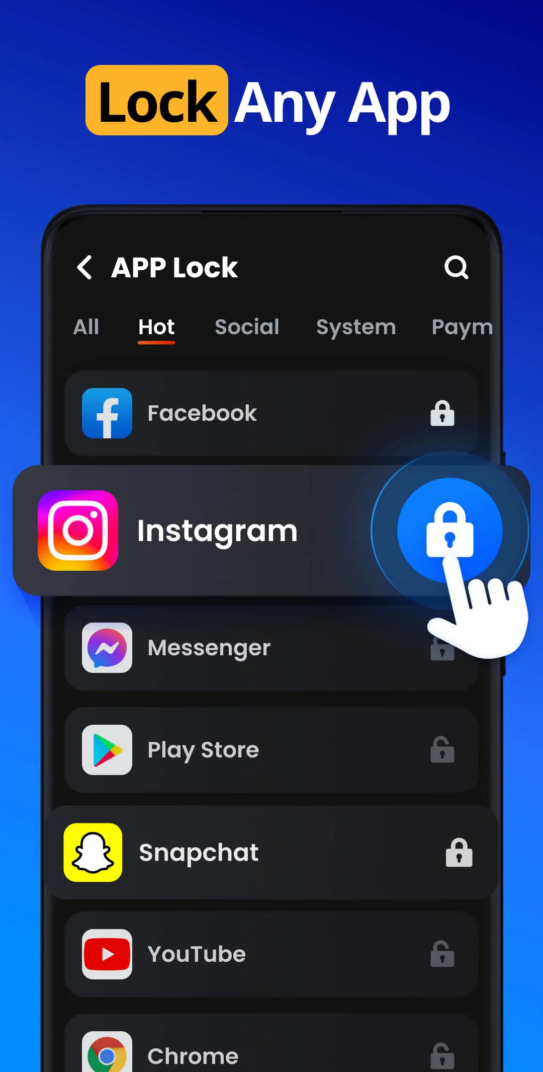 App Lock - AppLock Fingerprint | Indus Appstore | Screenshot
