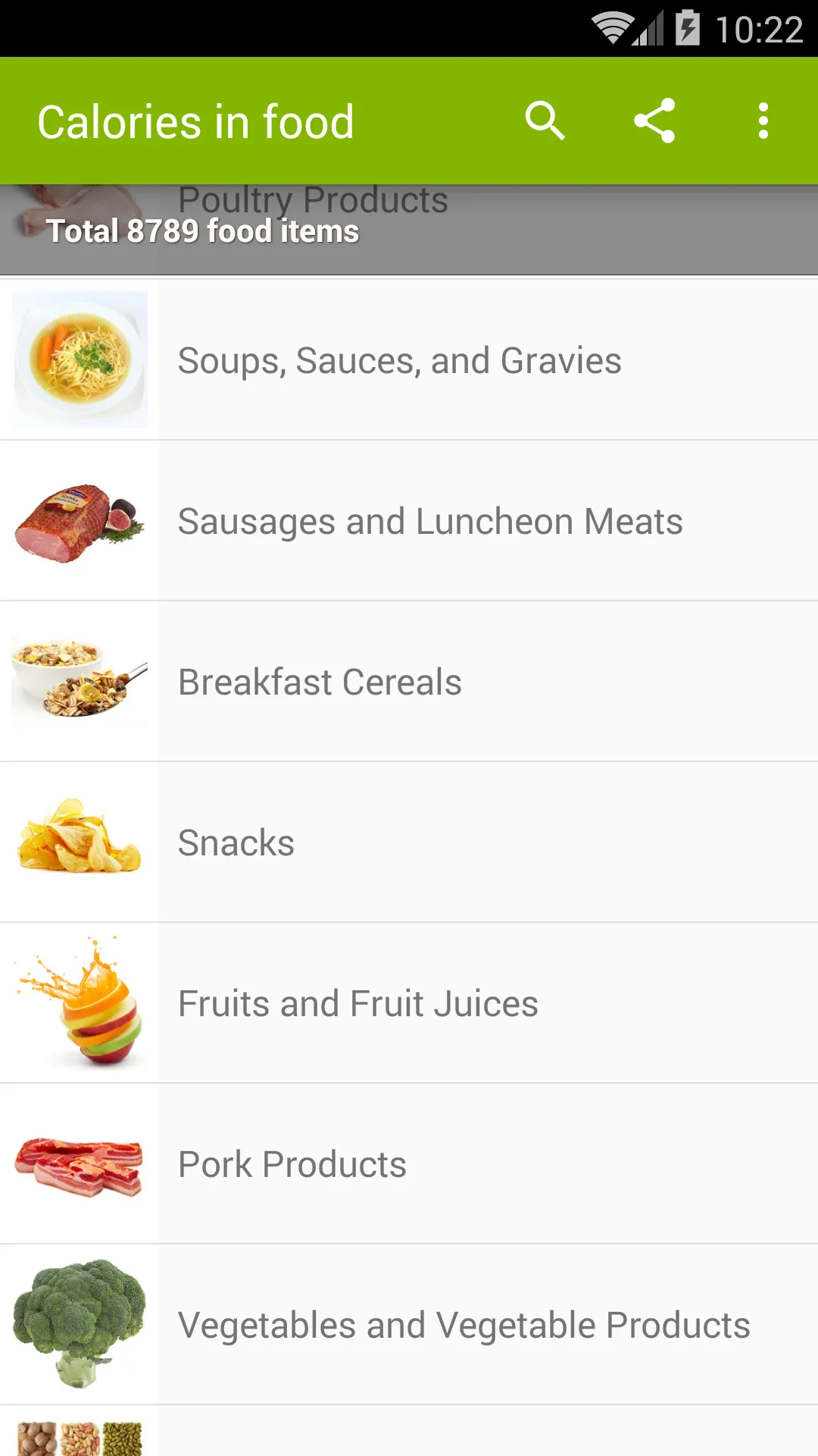 Calories in food | Indus Appstore | Screenshot