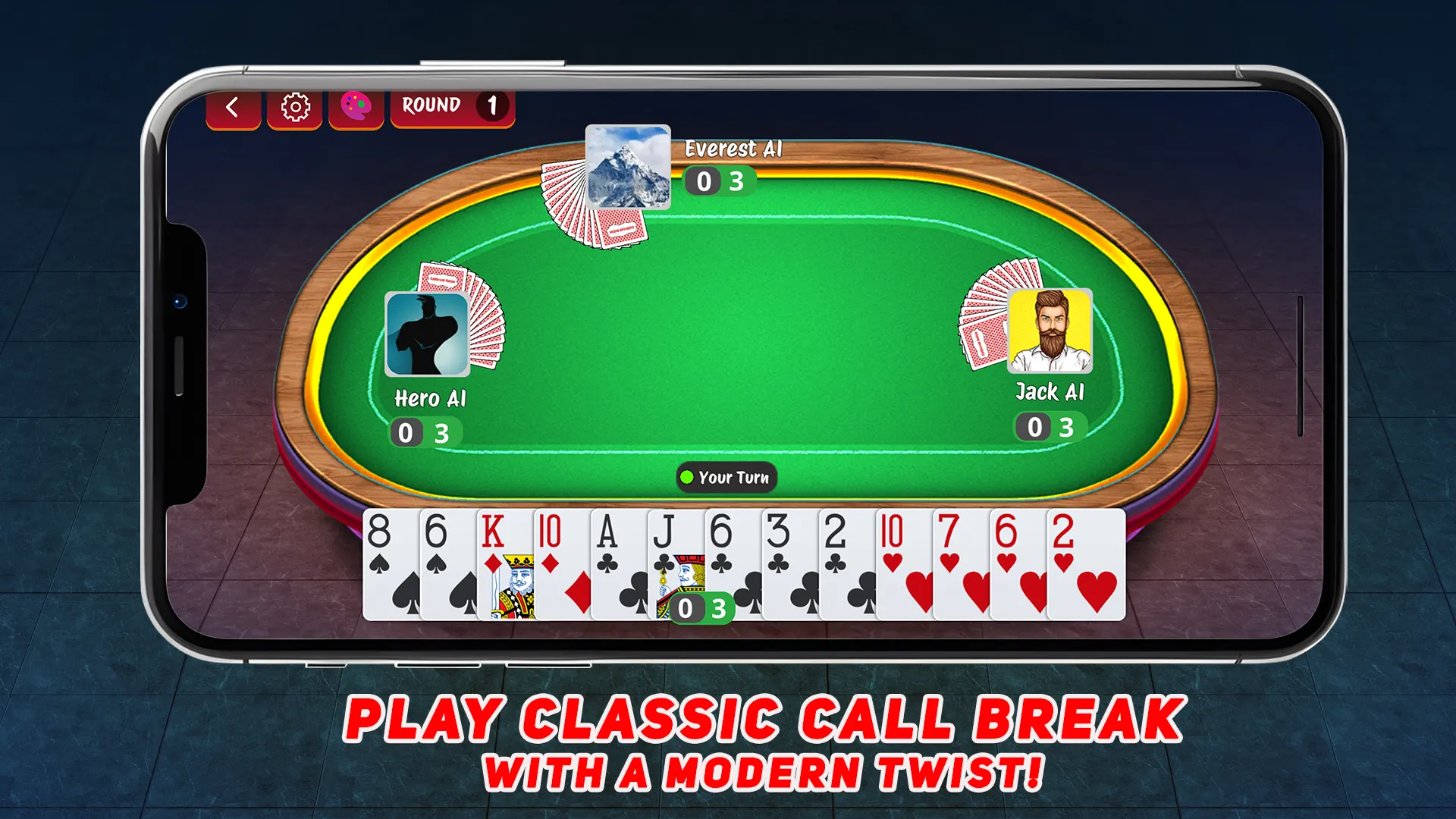 Call Break Online Card Game | Indus Appstore | Screenshot