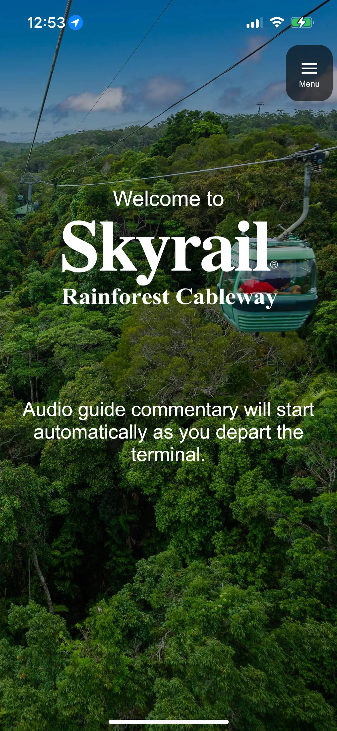 Skyrail audio interp. guide | Indus Appstore | Screenshot