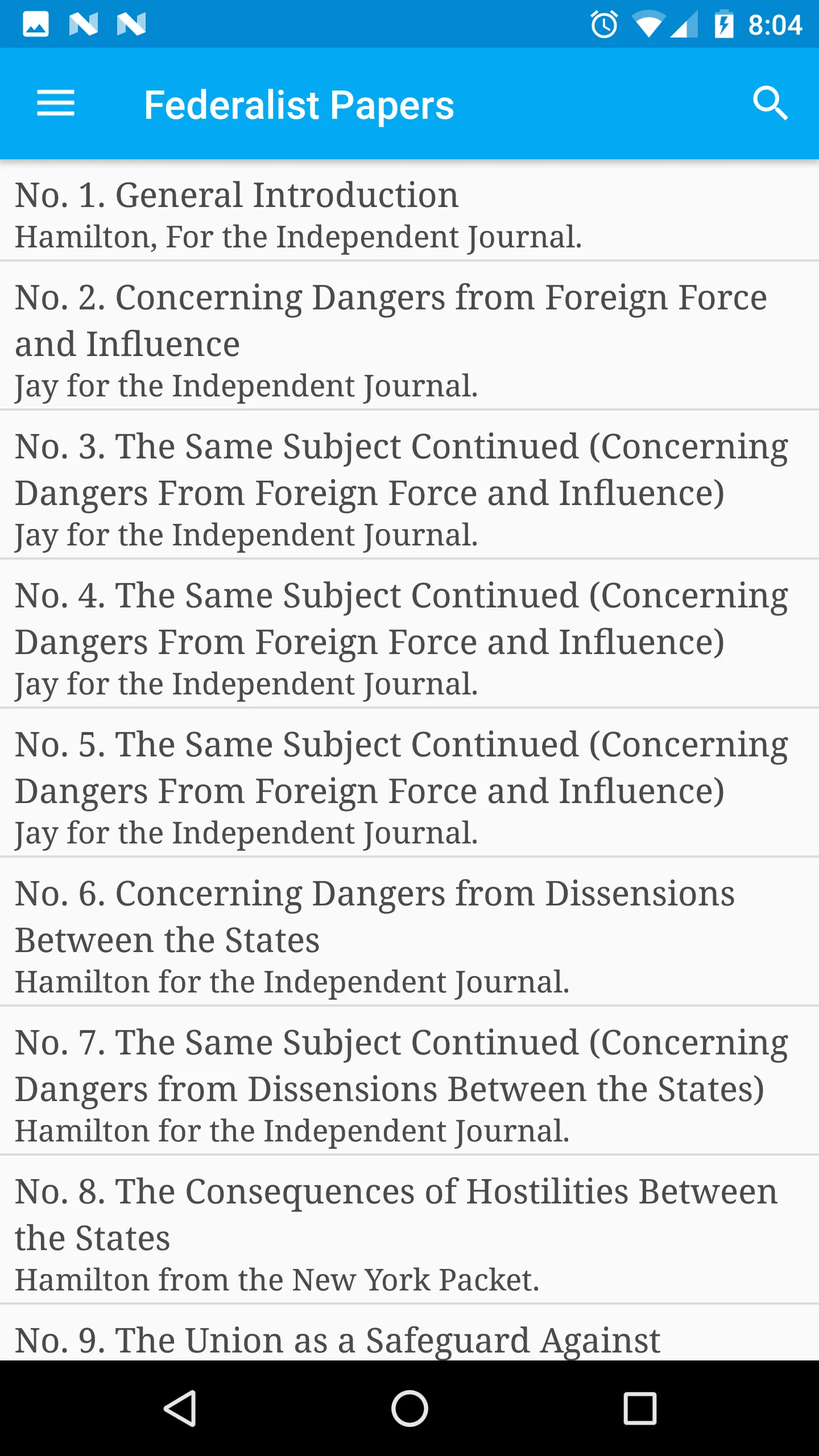 The Federalist Papers | Indus Appstore | Screenshot