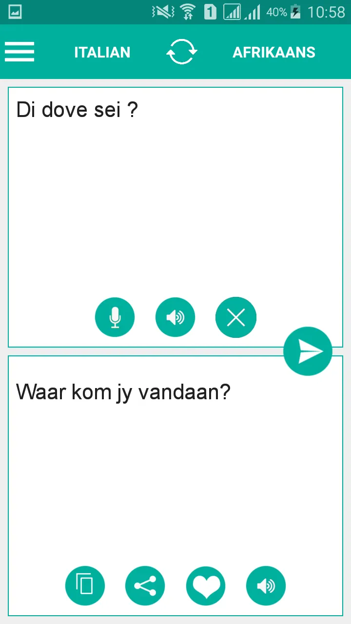 Afrikaans Italian Translator | Indus Appstore | Screenshot