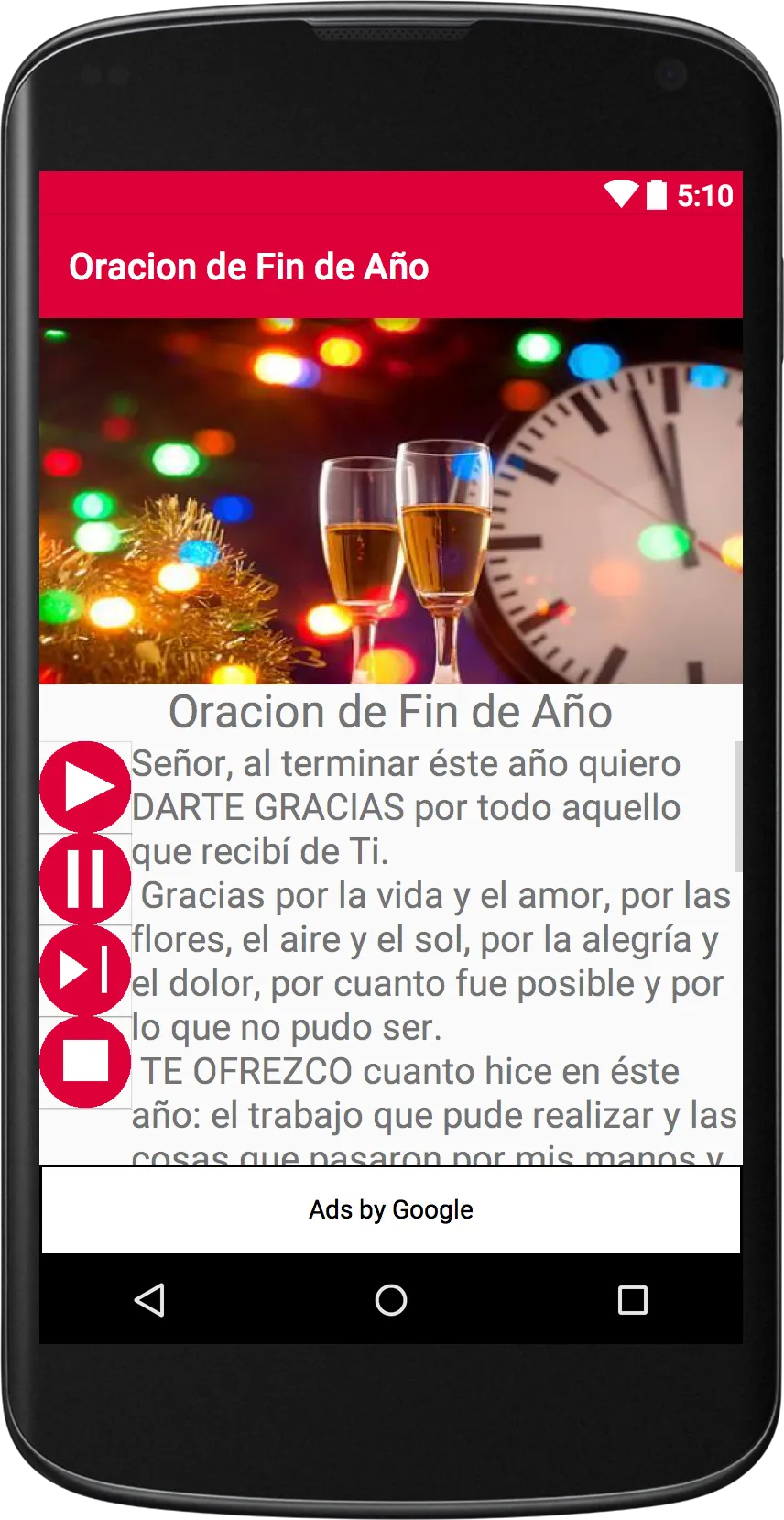 Oración Fin de Año y Año Nuevo | Indus Appstore | Screenshot