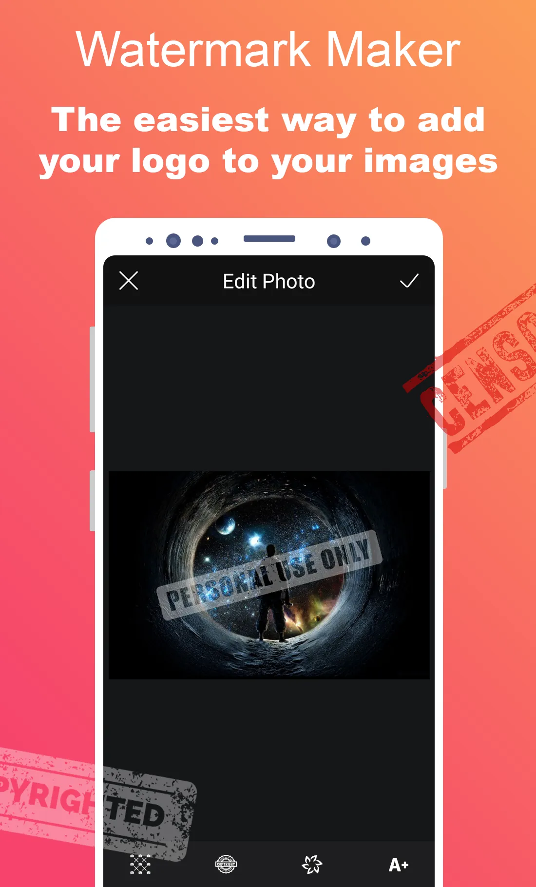 Watermark Maker - Text On Pics | Indus Appstore | Screenshot