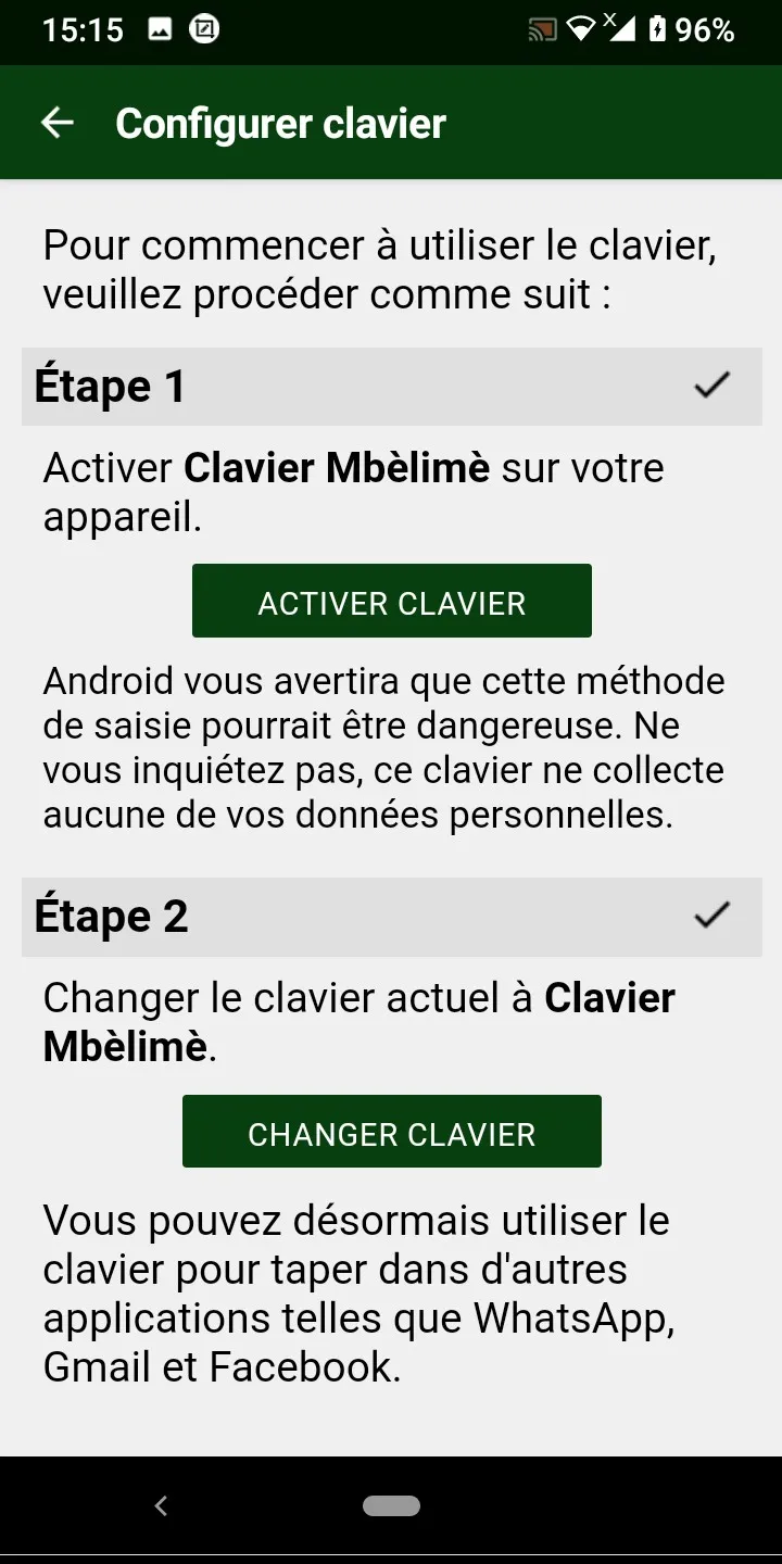 Clavier Mbèlimè | Indus Appstore | Screenshot