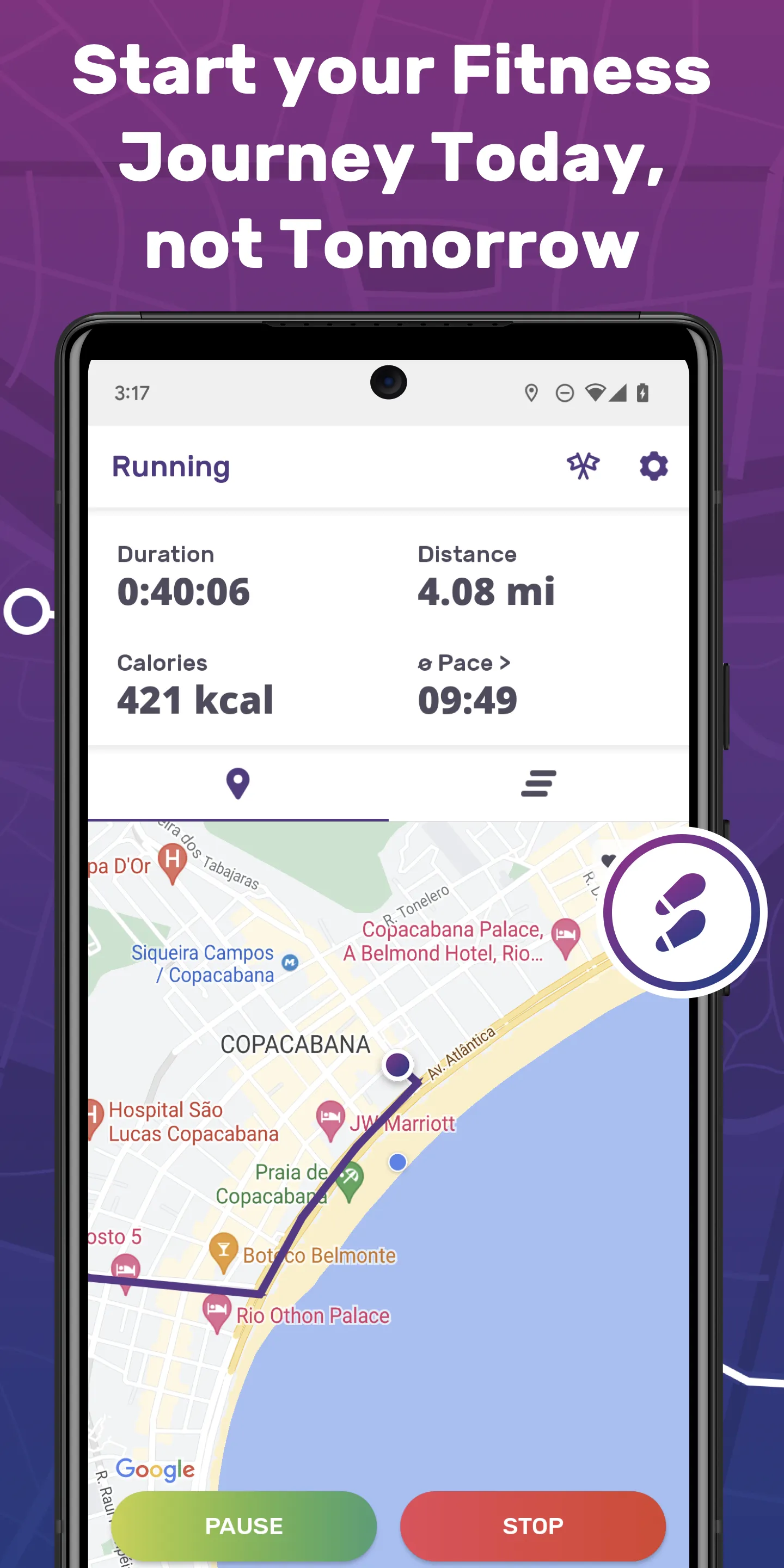 FITAPP: Run Distance Tracker | Indus Appstore | Screenshot