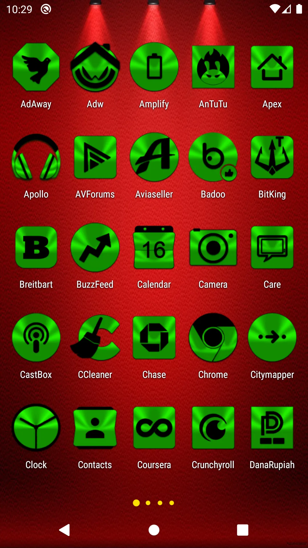 Green and Black Icon Pack | Indus Appstore | Screenshot